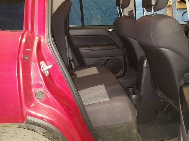1J4NF1FB2AD640640 - 2010 JEEP COMPASS SP RED photo 6