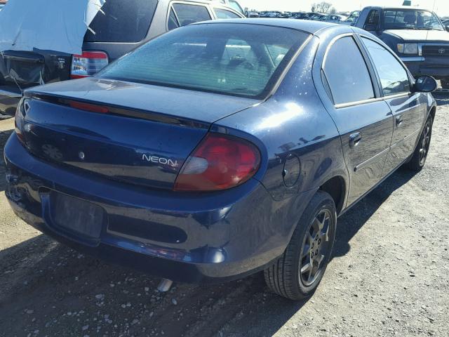 1P3ES46C2YD799390 - 2000 PLYMOUTH NEON BASE 蓝色 照片 4