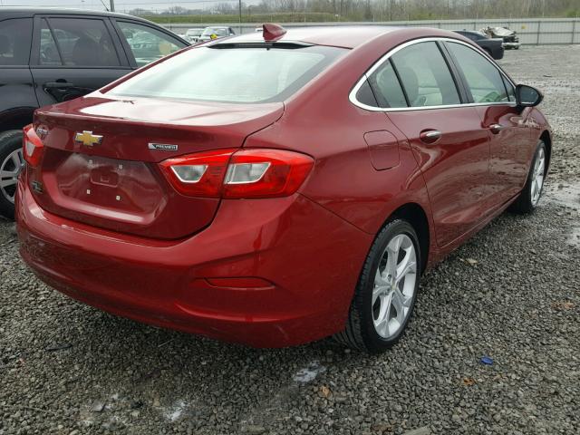 1G1BF5SM0H7198773 - 2017 CHEVROLET CRUZE PREM RED photo 4