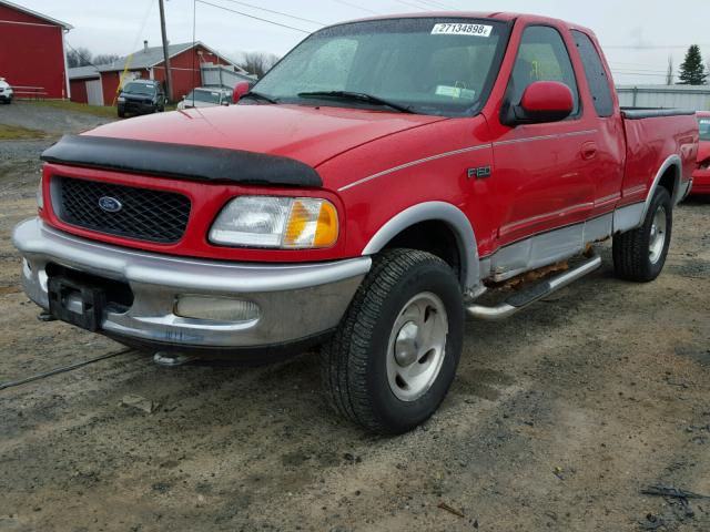 1FTEX18L9VNC07583 - 1997 FORD F150 RED photo 2