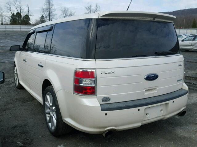 2FMHK6CT4BBD20182 - 2011 FORD FLEX SEL WHITE photo 3