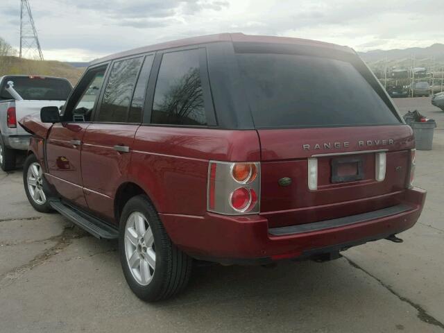 SALME11494A164639 - 2004 LAND ROVER RANGE ROVE RED photo 3