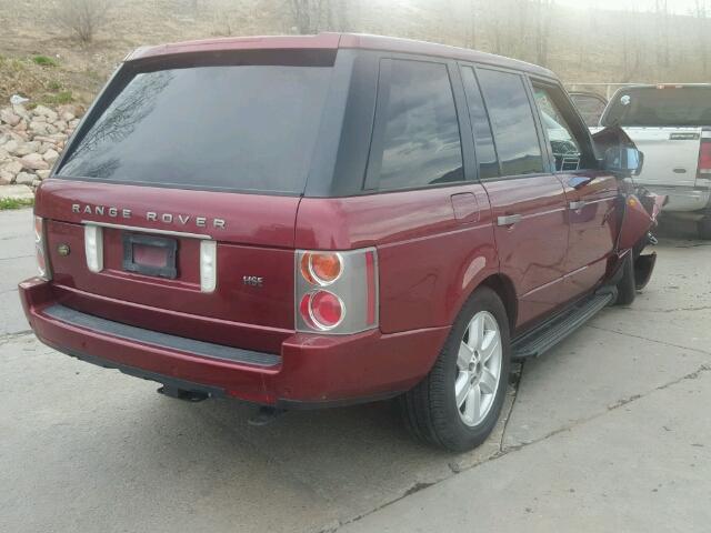 SALME11494A164639 - 2004 LAND ROVER RANGE ROVE RED photo 4