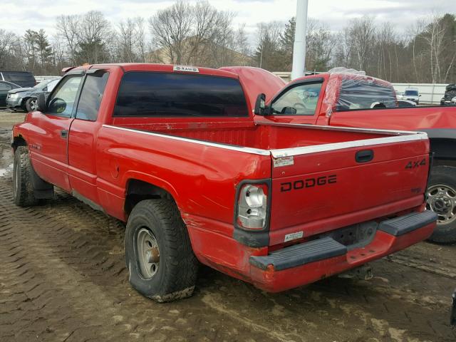 3B7HF12ZXWG113056 - 1998 DODGE RAM 1500 RED photo 3