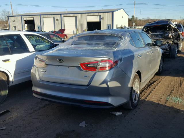 KNAGM4AD1F5081501 - 2015 KIA OPTIMA HYB BLUE photo 4