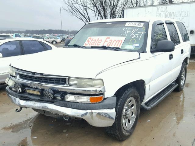 1GNEC13Z95R228196 - 2005 CHEVROLET TAHOE C150 WHITE photo 2