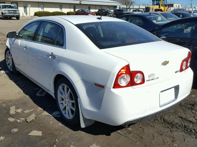 1G1ZE5E07AF151259 - 2010 CHEVROLET MALIBU LTZ WHITE photo 3