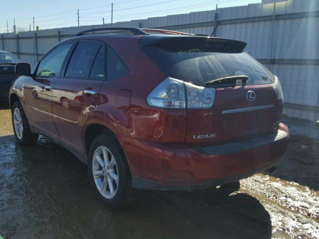 2T2HK31U69C125065 - 2009 LEXUS RX 350 RED photo 3