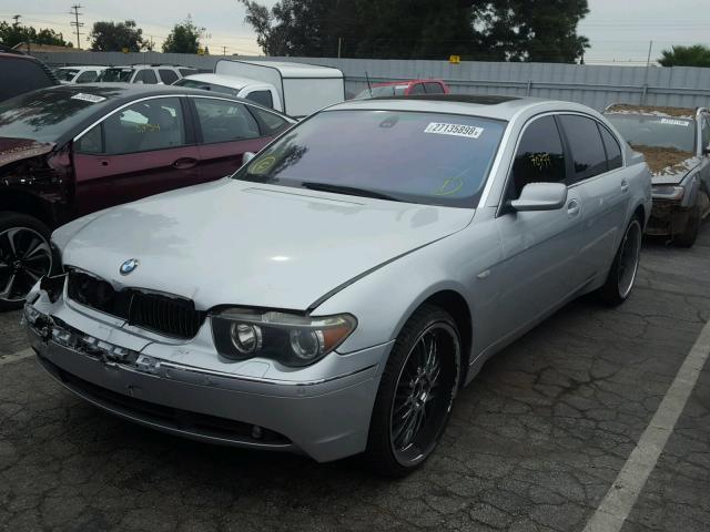 WBAGN63443DR19334 - 2003 BMW 745 LI SILVER photo 2