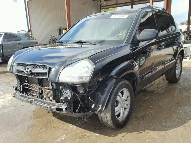 KM8JN72D67U487475 - 2007 HYUNDAI TUCSON SE BLACK photo 2