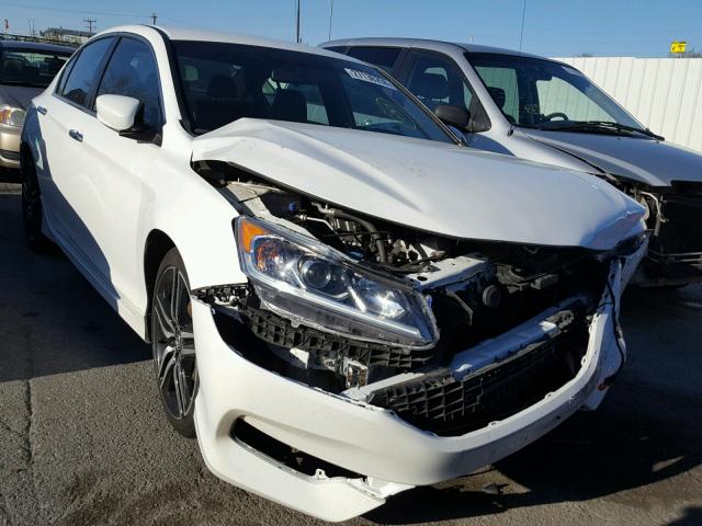 1HGCR2F59GA037989 - 2016 HONDA ACCORD SPO WHITE photo 1