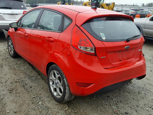 3FADP4FJ2CM126680 - 2012 FORD FIESTA SES RED photo 3