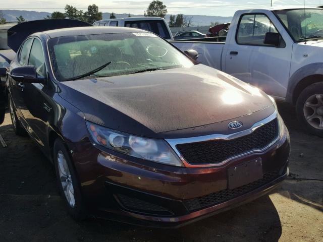 KNAGM4A75B5118683 - 2011 KIA OPTIMA LX BLACK photo 1