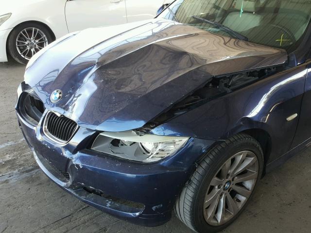 WBAPH7C53BE130607 - 2011 BMW 328 I BLUE photo 9