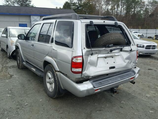 JN8DR09Y13W814759 - 2003 NISSAN PATHFINDER SILVER photo 3