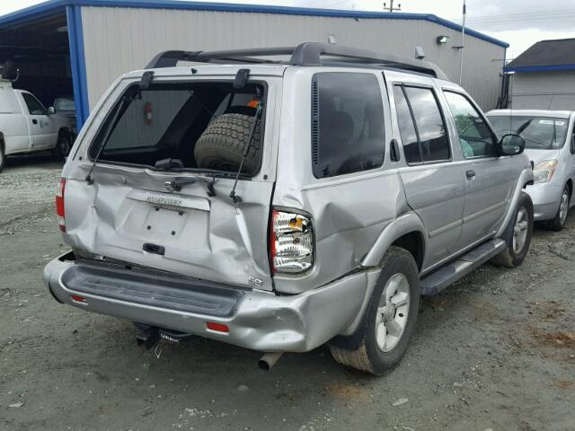 JN8DR09Y13W814759 - 2003 NISSAN PATHFINDER SILVER photo 4