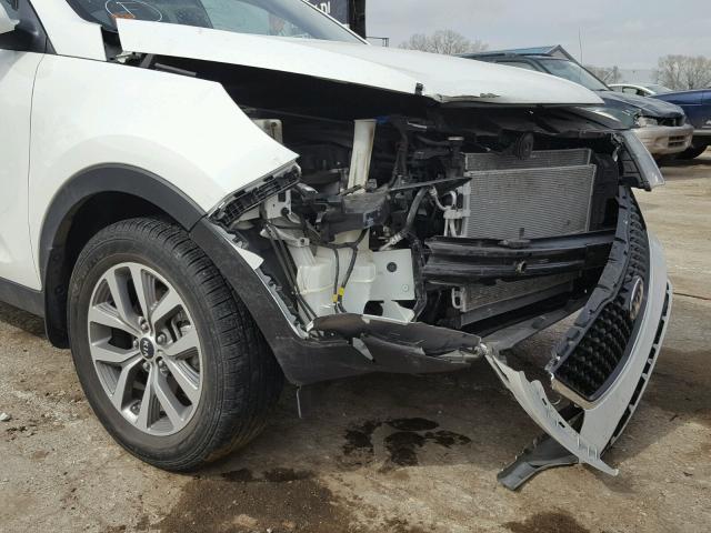 KNDPB3AC0E7577323 - 2014 KIA SPORTAGE B WHITE photo 9