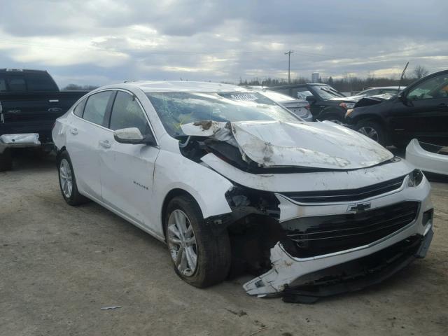 1G1ZE5STXGF334811 - 2016 CHEVROLET MALIBU LT WHITE photo 1