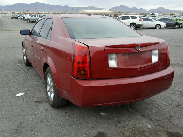 1G6DM57T970115017 - 2007 CADILLAC CTS MAROON photo 3