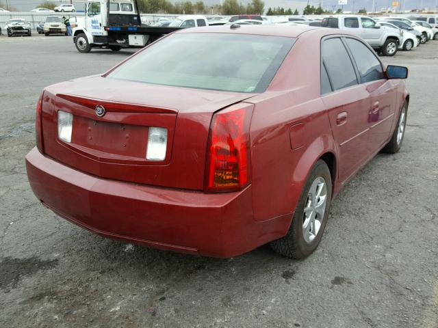 1G6DM57T970115017 - 2007 CADILLAC CTS MAROON photo 4