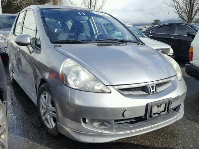 JHMGD38607S037642 - 2007 HONDA FIT S GRAY photo 1