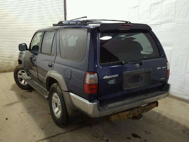 JT3HN86R5Y0319127 - 2000 TOYOTA 4RUNNER SR BLUE photo 3