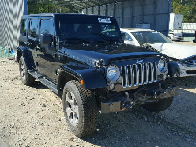 1C4HJWEG9GL301111 - 2016 JEEP WRANGLER U BLACK photo 1