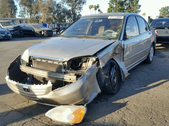 2HGES26711H559295 - 2001 HONDA CIVIC EX Բեժ լուսանկար 2