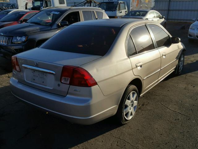2HGES26711H559295 - 2001 HONDA CIVIC EX Բեժ լուսանկար 4