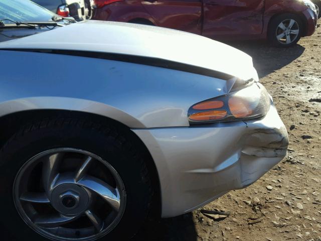 1G2HZ541814226908 - 2001 PONTIAC BONNEVILLE SILVER photo 9