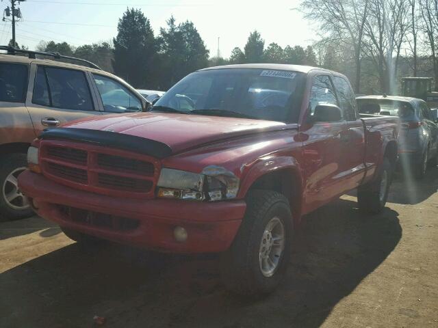 1B7GG22XXXS170610 - 1999 DODGE DAKOTA RED photo 2