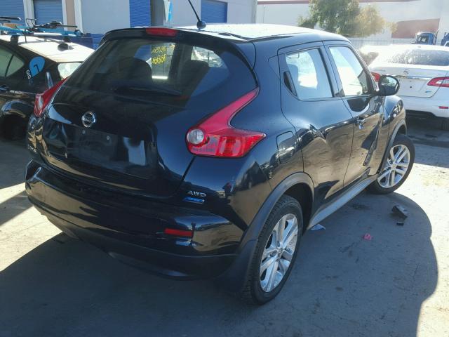 JN8AF5MV3ET362873 - 2014 NISSAN JUKE S BLACK photo 4