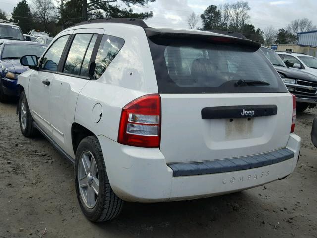 1J8FT47W08D706434 - 2008 JEEP COMPASS SP WHITE photo 3