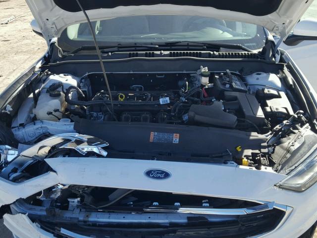 3FA6P0G70HR103087 - 2017 FORD FUSION S WHITE photo 7