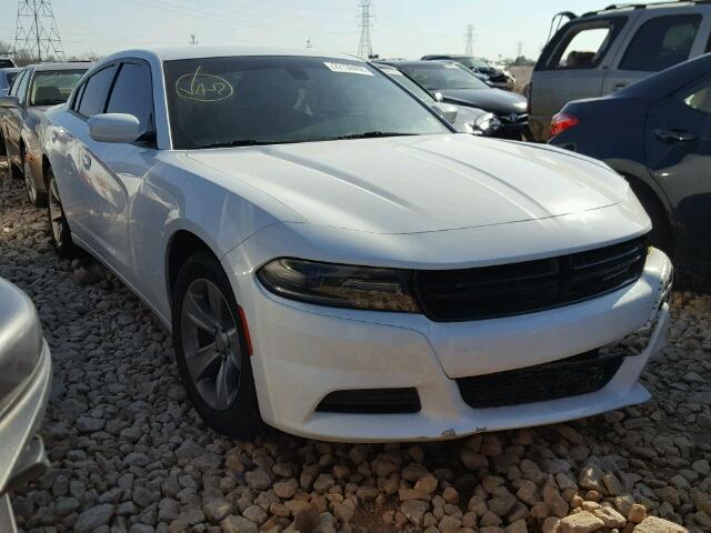 2C3CDXBGXFH896773 - 2015 DODGE CHARGER SE WHITE photo 1