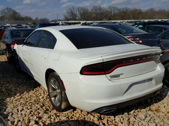 2C3CDXBGXFH896773 - 2015 DODGE CHARGER SE WHITE photo 3