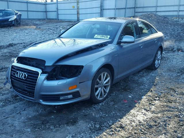 WAUKGAFB2AN056154 - 2010 AUDI A6 PRESTIG GRAY photo 2