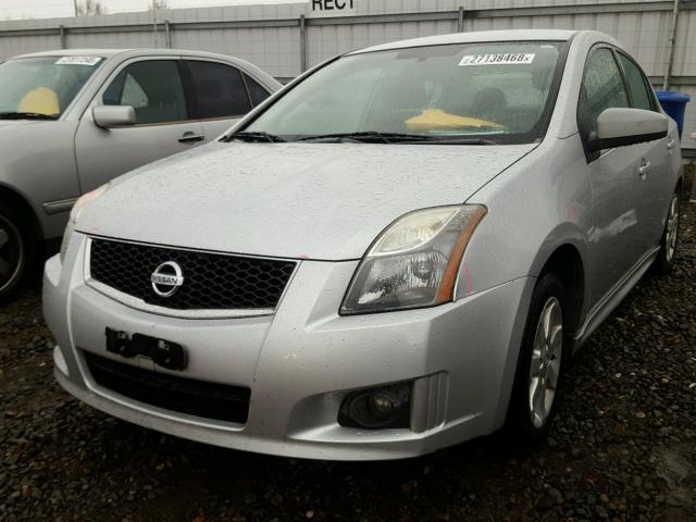 3N1AB6AP0AL692376 - 2010 NISSAN SENTRA SR SILVER photo 2