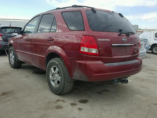 KNDJC733865534885 - 2006 KIA SORENTO EX RED photo 3