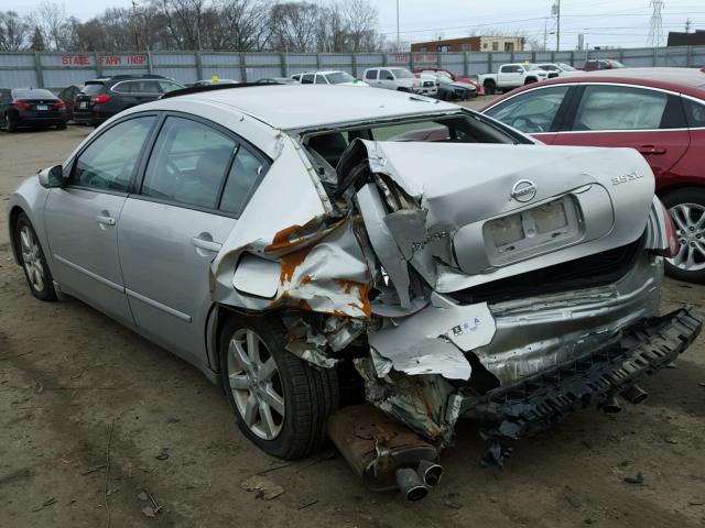 1N4BA41E94C880763 - 2004 NISSAN MAXIMA SE SILVER photo 3