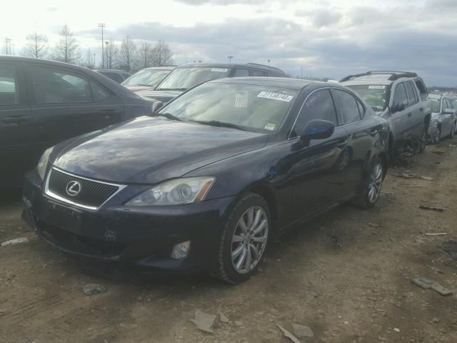 JTHCK262585016915 - 2008 LEXUS IS 250 BLUE photo 2