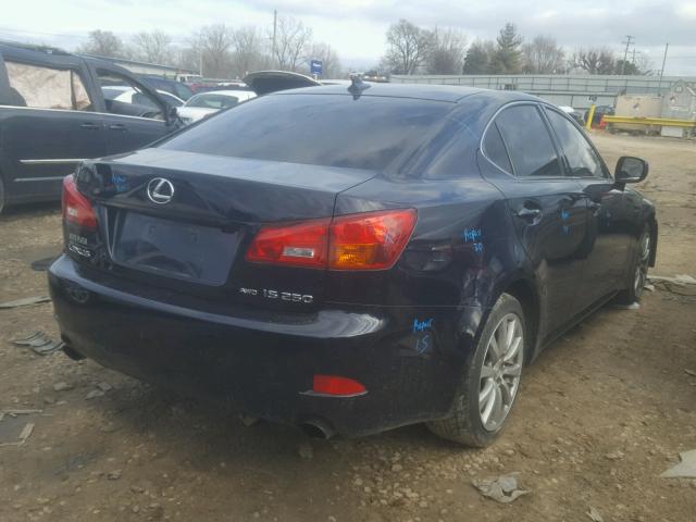 JTHCK262585016915 - 2008 LEXUS IS 250 BLUE photo 4