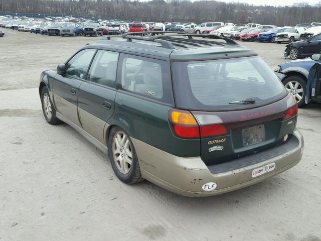 4S3BH6655Y7626797 - 2000 SUBARU LEGACY OUT GREEN photo 3