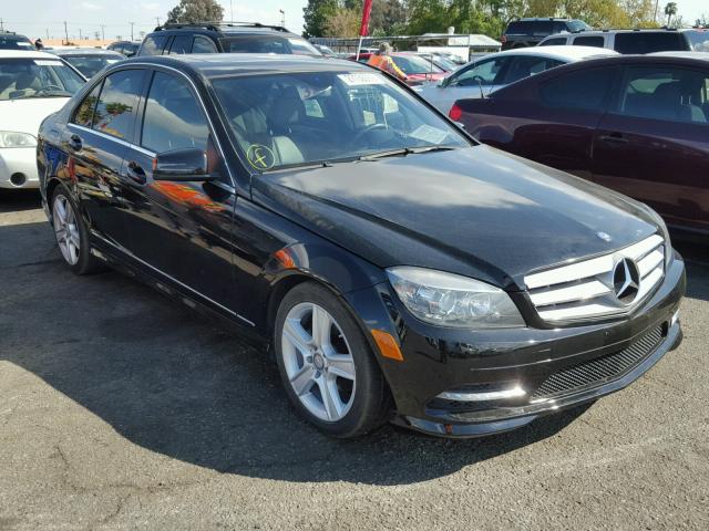 WDDGF5EB3BA477917 - 2011 MERCEDES-BENZ C 300 BLACK photo 1