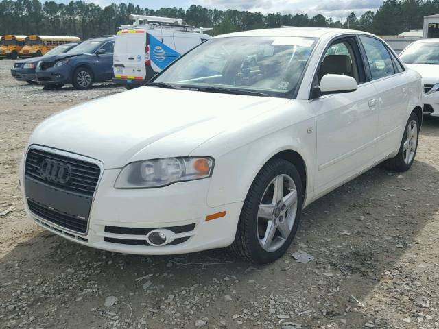 WAUAF68E05A470050 - 2005 AUDI A4 2.0T WHITE photo 2