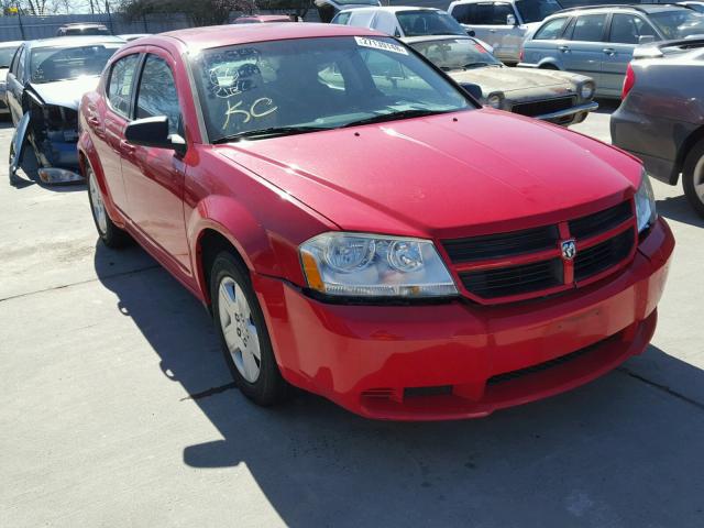 1B3LC46BX9N557729 - 2009 DODGE AVENGER SE RED photo 1