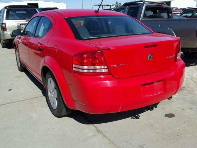 1B3LC46BX9N557729 - 2009 DODGE AVENGER SE RED photo 3