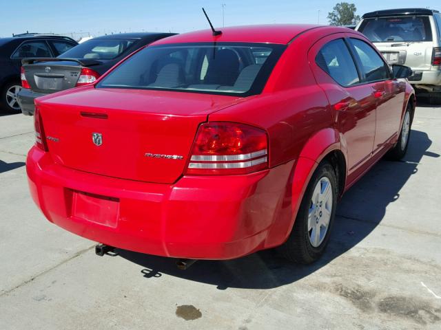 1B3LC46BX9N557729 - 2009 DODGE AVENGER SE RED photo 4