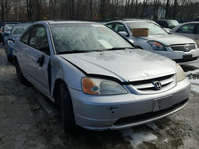 1HGEM22922L046580 - 2002 HONDA CIVIC EX SILVER photo 1