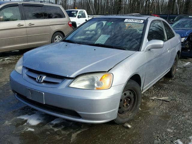 1HGEM22922L046580 - 2002 HONDA CIVIC EX ვერცხლისფერი ფოტო 2